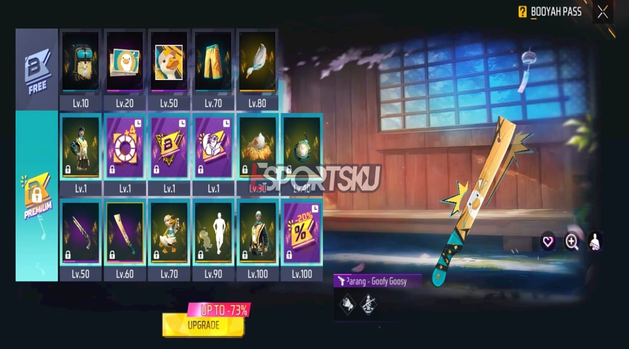 Goofy Goosy Free Fire (FF) Machete Skin