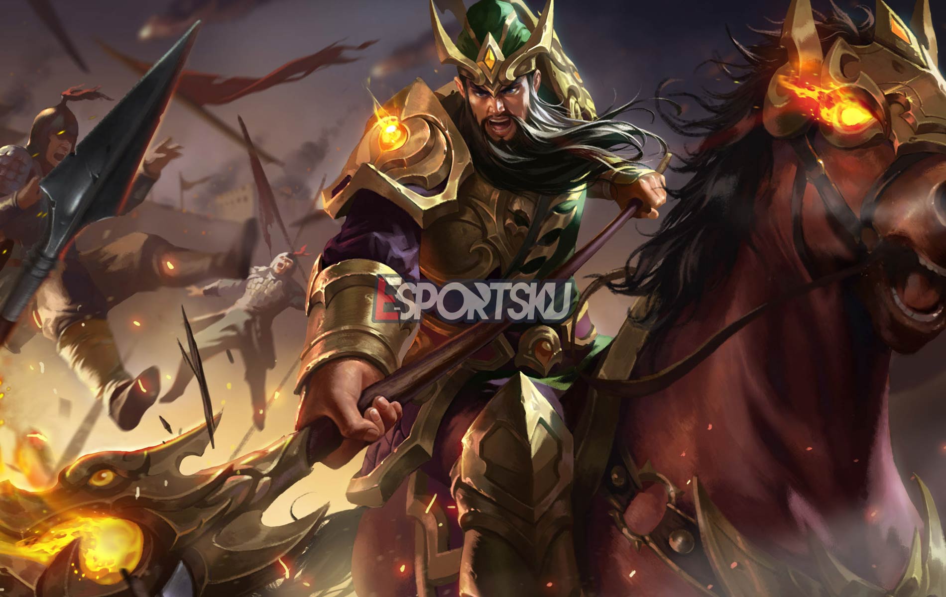 Skin Hero Guan Yu Honor of Kings