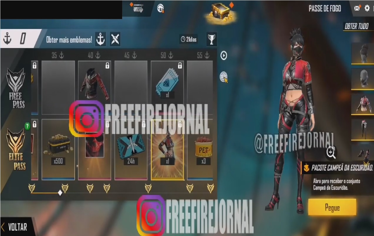 Ninja FF Di Elite Pass Free Fire Season 20 Esportsku