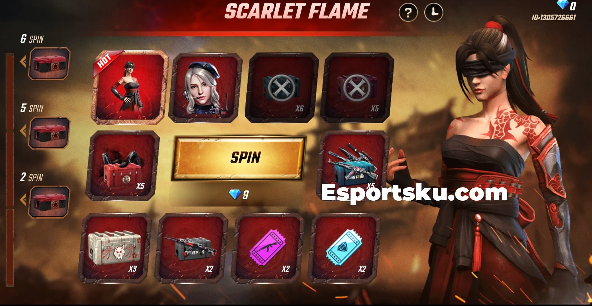 Cara Mendapatkan Bundle FF Scarlet Flame Free Fire Terbaru 2020 – Esportsku