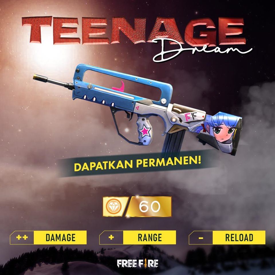 Skin Famas Wibu Free Fire, Bikin Doki-Doki Saat Nembak! – Esportsku