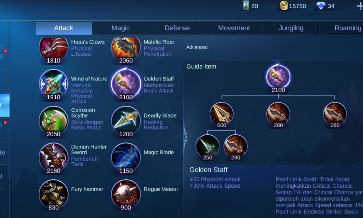 Golden staff mlbb