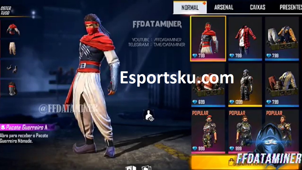 4 Skin Ninja Free Fire (FF), Bikin Penasaran! Esportsku