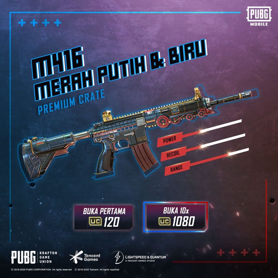 Skin Merah, Putih, Biru M416 Sudah Bisa Kamu Dapatkan Sekarang!   Esportsku