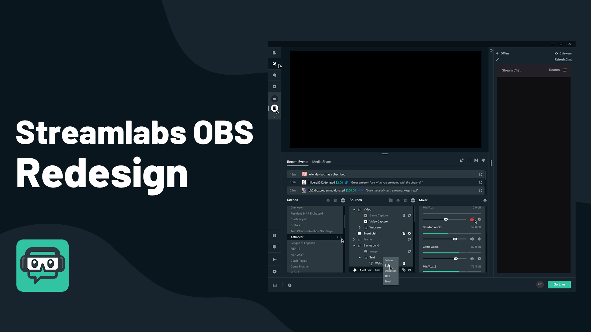 Streamlabs obs. Стрим Лабс. Интерфейс стрим Лабс. Обс стрим Лабс картинка.