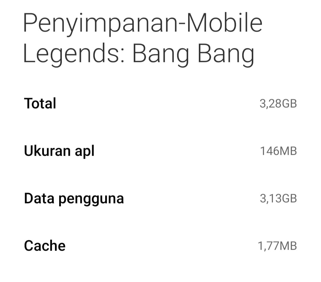 Berapa Total Size Storage GB Mobile Legends (ML)? – Esportsku