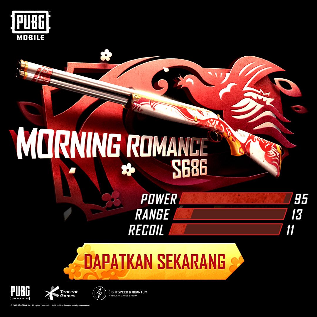 Skin Morning Romance S686 Tersedia di PUBG Mobile, Terkesan Romantis ...