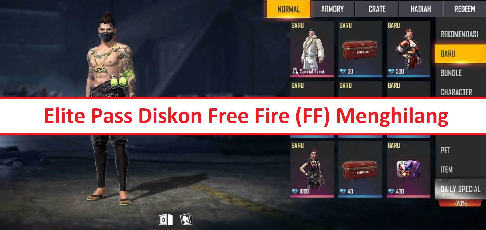 Elite Pass Diskon Free Fire (FF) Menghilang, Kenapa ya? – Esportsku