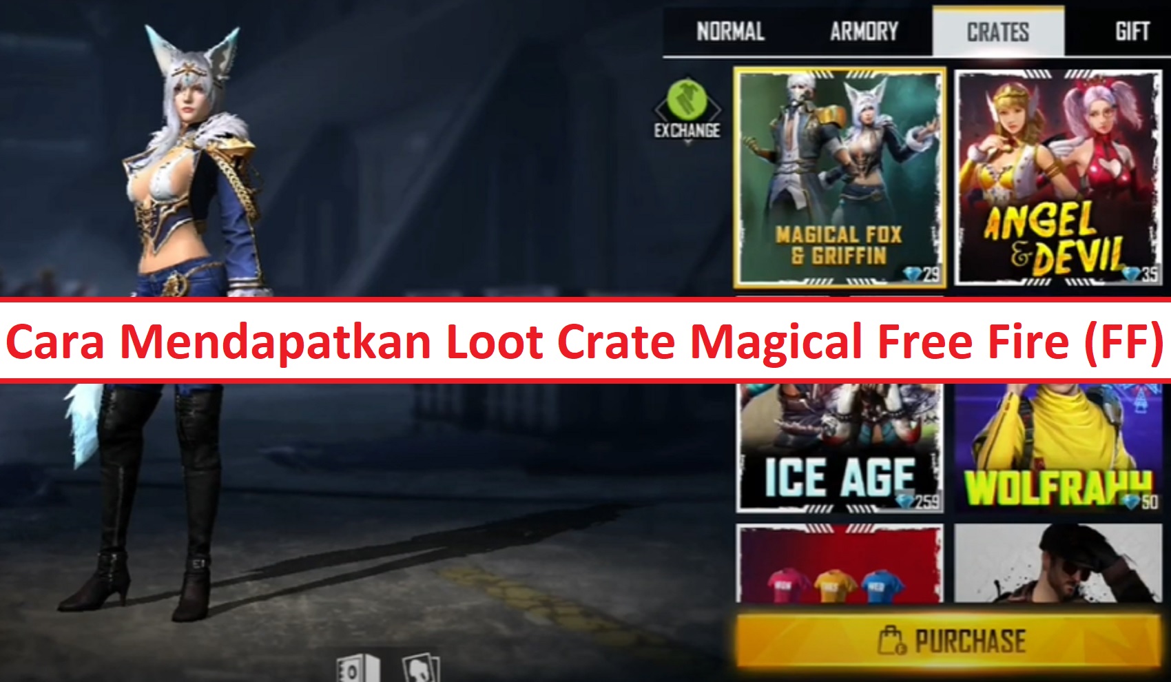 Cara Mendapatkan Loot Crate Magical Free Fire (FF) Esportsku