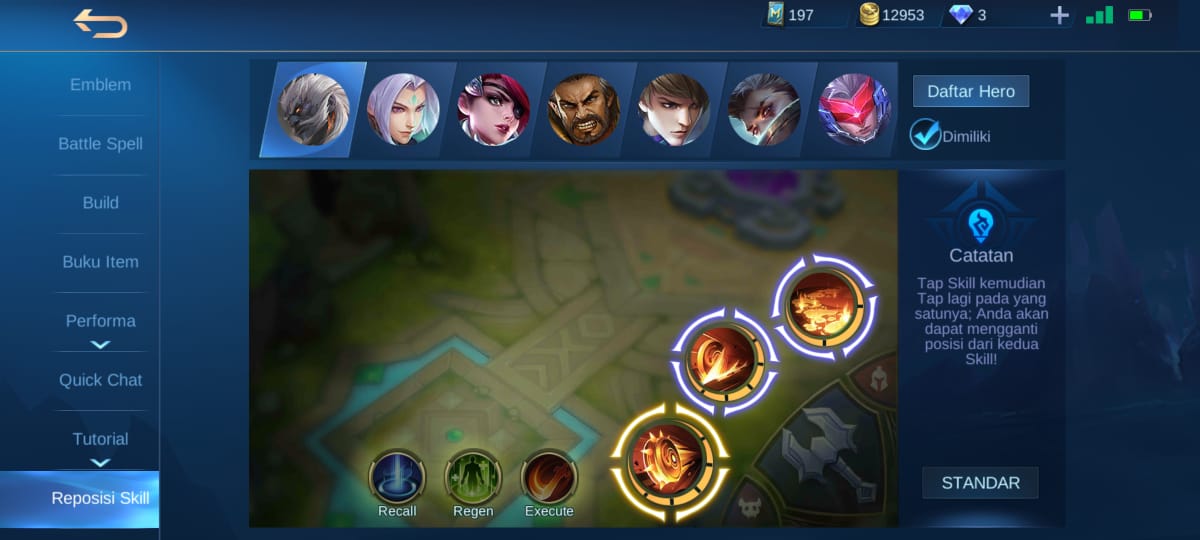 Mengatur Tombol Quick Chat Mobile Legends