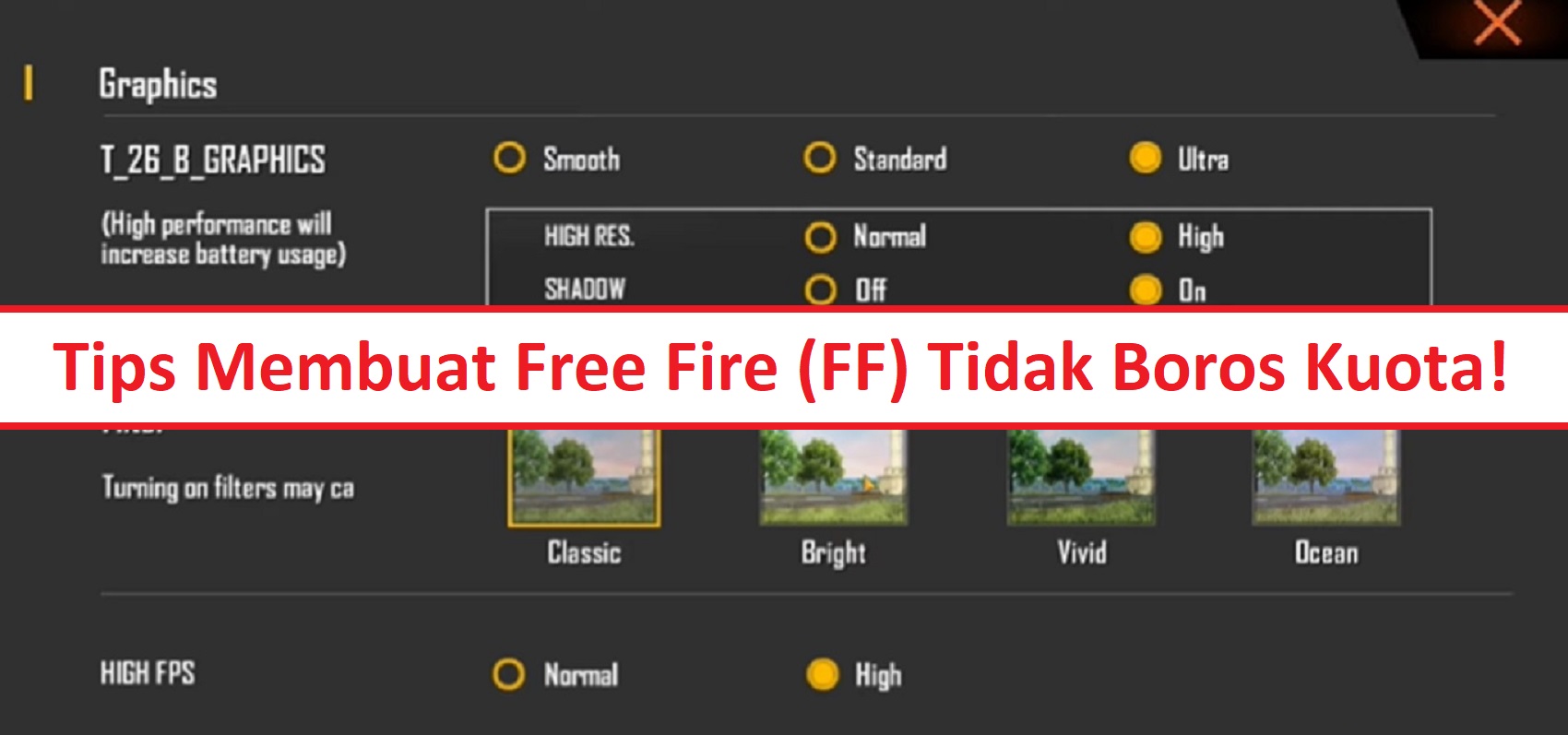 Tips Membuat Free Fire (FF) Tidak Boros Kuota Esportsku Tips Membuat Free Fire (FF) Tidak Boros Kuota Esportsku