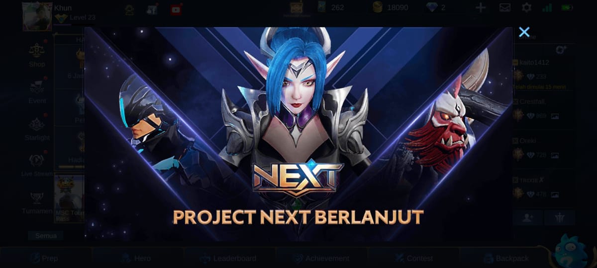 Tanggal Rilis Project Next Mobile Legends Phase 2 – Esportsku