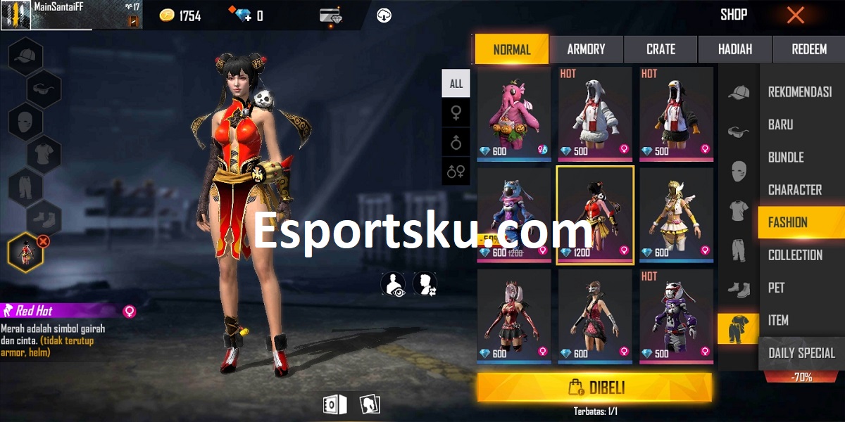 Hot Red Ff Code Cara Mendapatkan Bundle Cewe Red Hot Free Fire (FF) – Esportsku