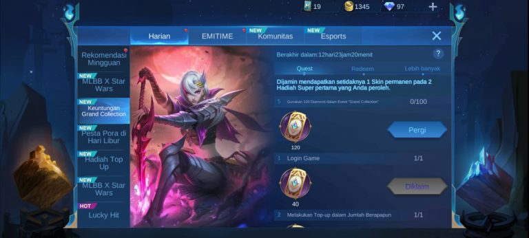 Cara Mendapatkan Skin Gratis di Event Grand Collection Mobile Legends