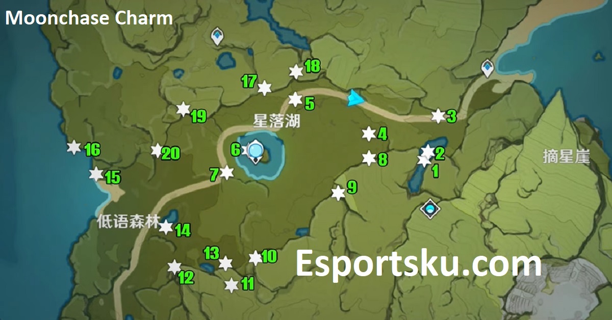 Lokasi Mystmoon Chest & Moonchase Charm Genshin Impact Update! Esportsku