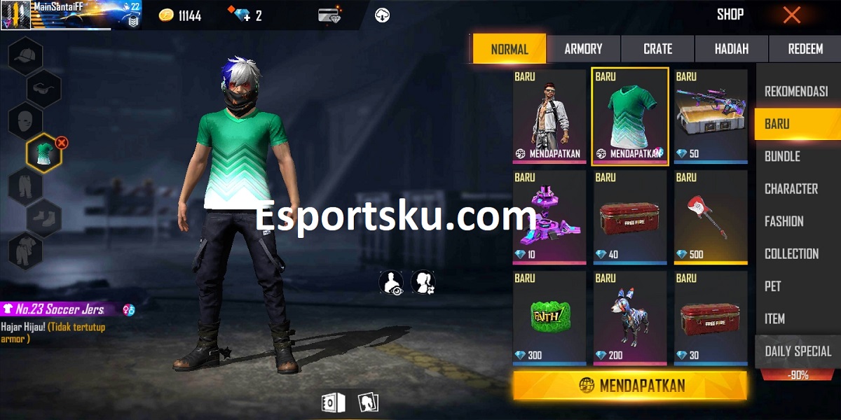 Cara Mendapatkan Baju No 23 Soccer Free Fire (FF) Esportsku Cara Mendapatkan Baju No 23 Soccer Free Fire (FF) Esportsku