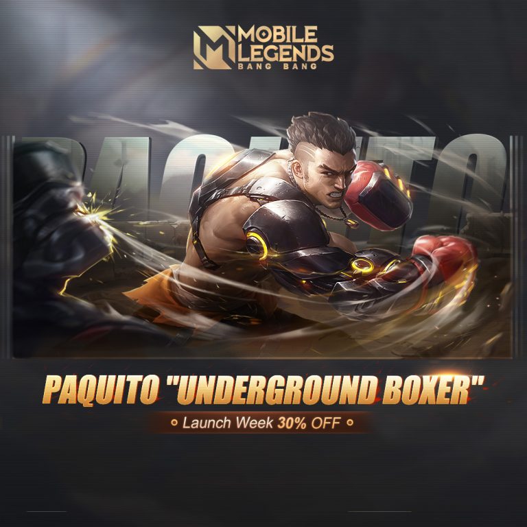 Skin Paquito "Underground Boxer" Diskon Terbaru Mobile Legends (ML