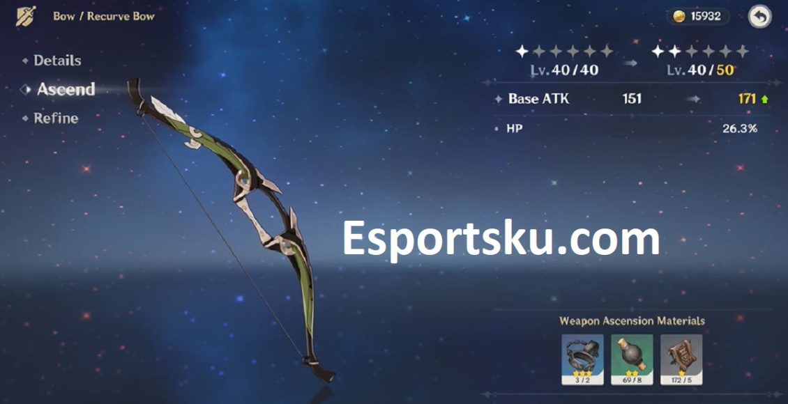 Cara Mendapatkan Recurve Bow Genshin Impact – Esportsku