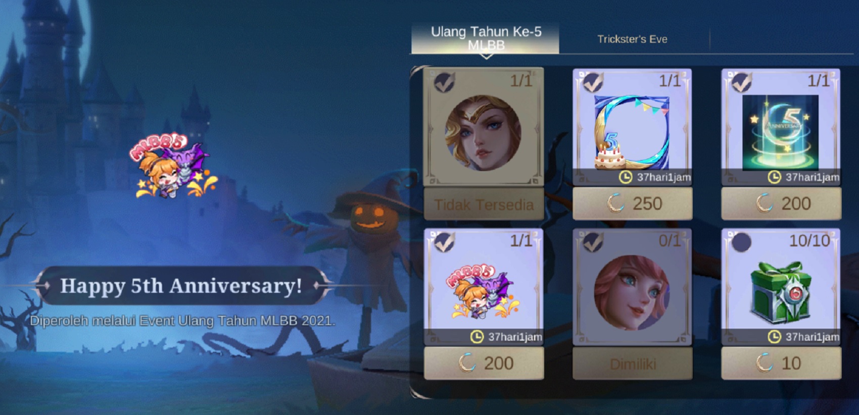 Cara Mendapatkan Emote 5th Anniversary Mobile Legends (ML) Esportsku