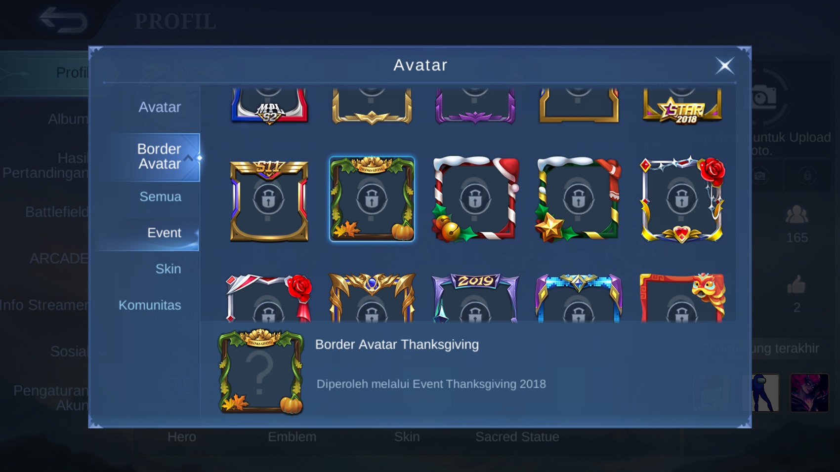 cara mudah mendapatkan border avatar halloween mobile legends cara mudah mendapatkan border avatar halloween mobile legends