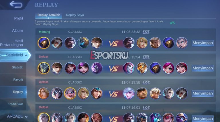 Cara Menyimpan Video Mobile Legends Ml Tanpa Aplikasi Esportsku