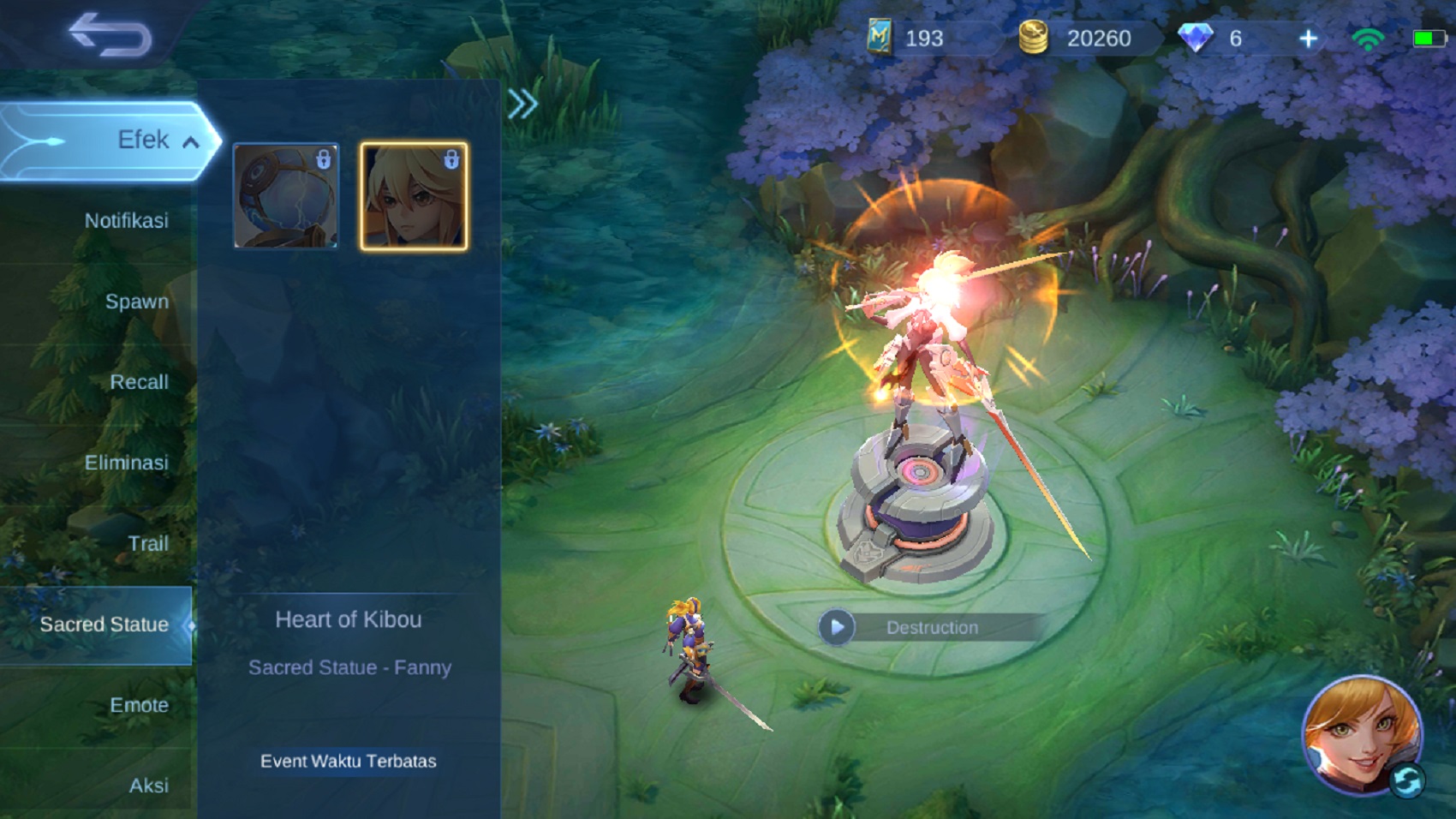 Cara Mendapatkan Sacred Statue Heart Of Kibou Mobile Legends (ML