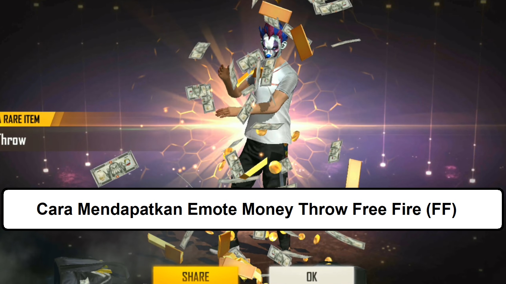 Cara Mendapatkan Emote Money Throw Free Fire (FF) Esportsku