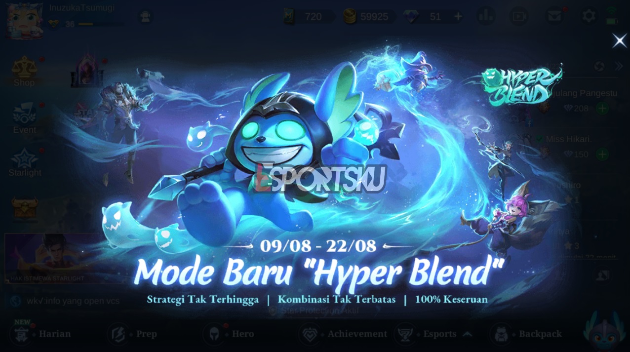 Hyper mode. Инь мобайл легенд. Hyper MLBB Magic changes.