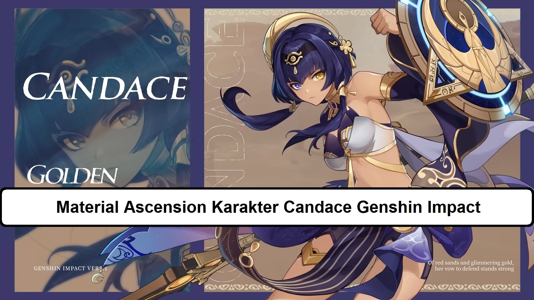 Genshin Impact Candace Abilities Constellations Ascension Materials Images