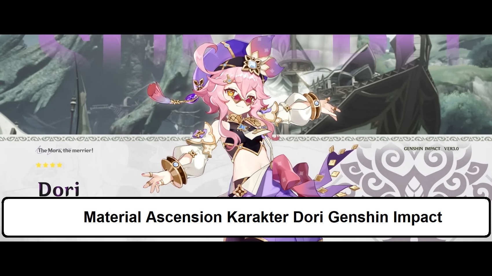 Material Ascension Karakter Dori Genshin Impact Esportsku