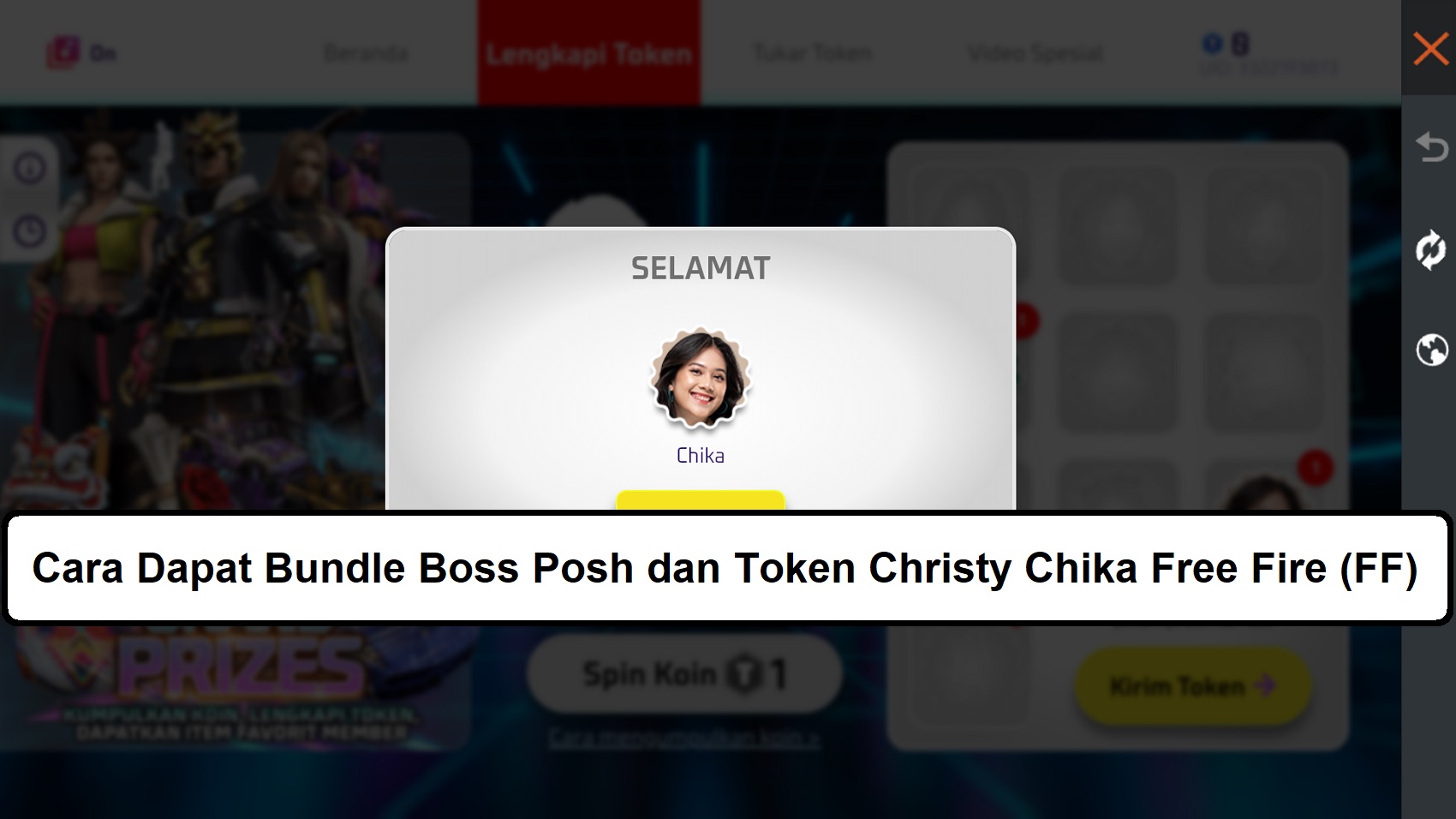 Cara Dapat Bundle Boss Posh Dan Token Christy Chika Free Fire Ff Esportsku