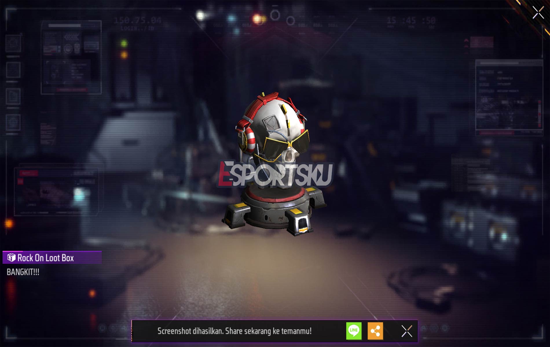 Cara Dapatkan Skin Rock On Loot Box Free Fire (FF) Esportsku