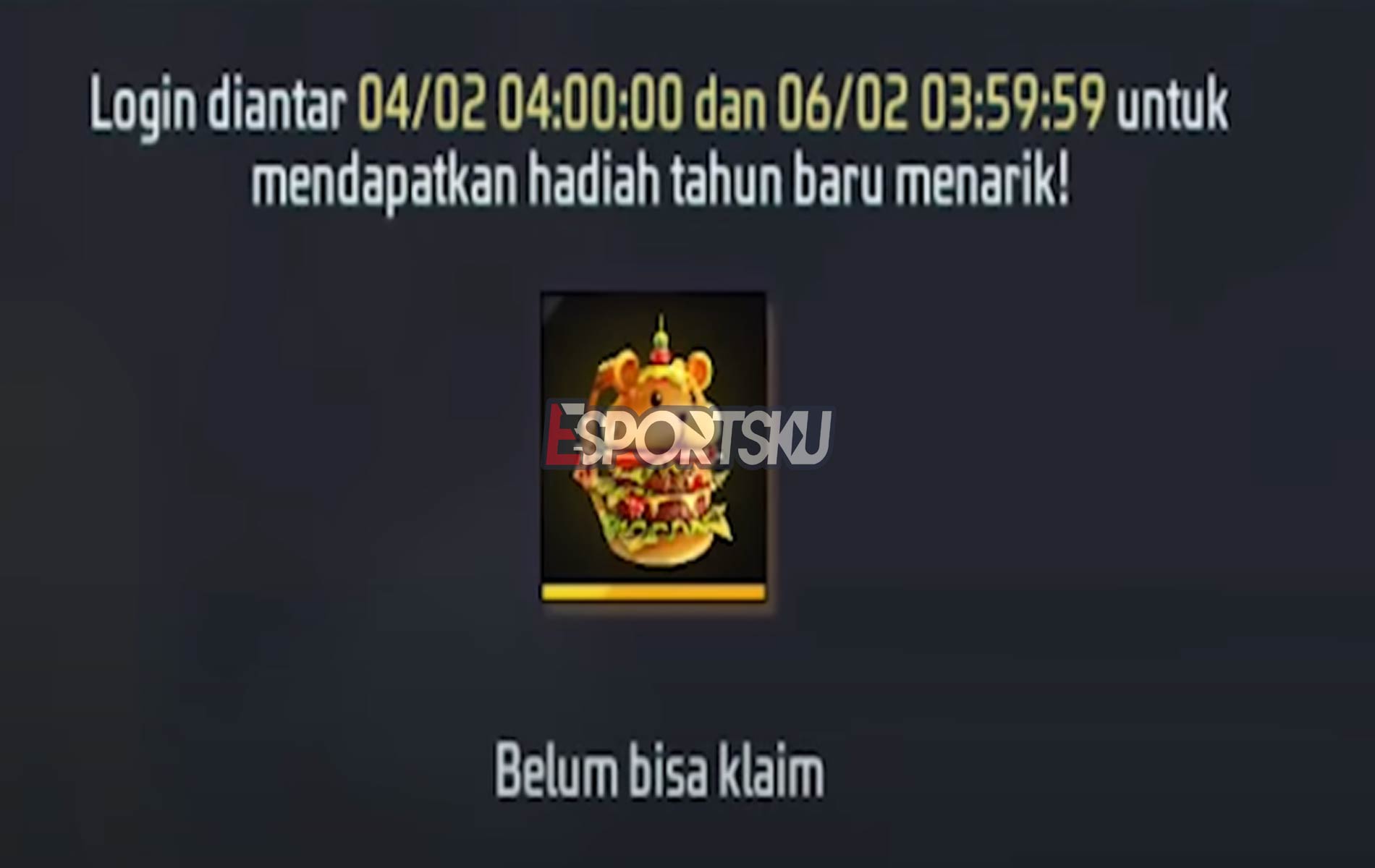 Cara Dapatkan Backpack Sandwich Free Fire (FF) Esportsku