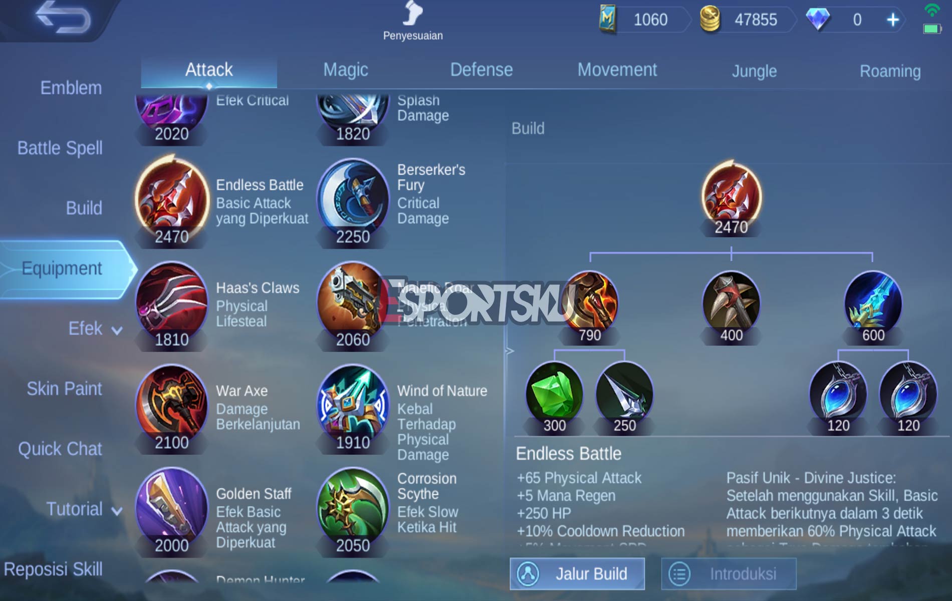 5 Counter Item Endless Battle Mobile Legends (ML) Esportsku