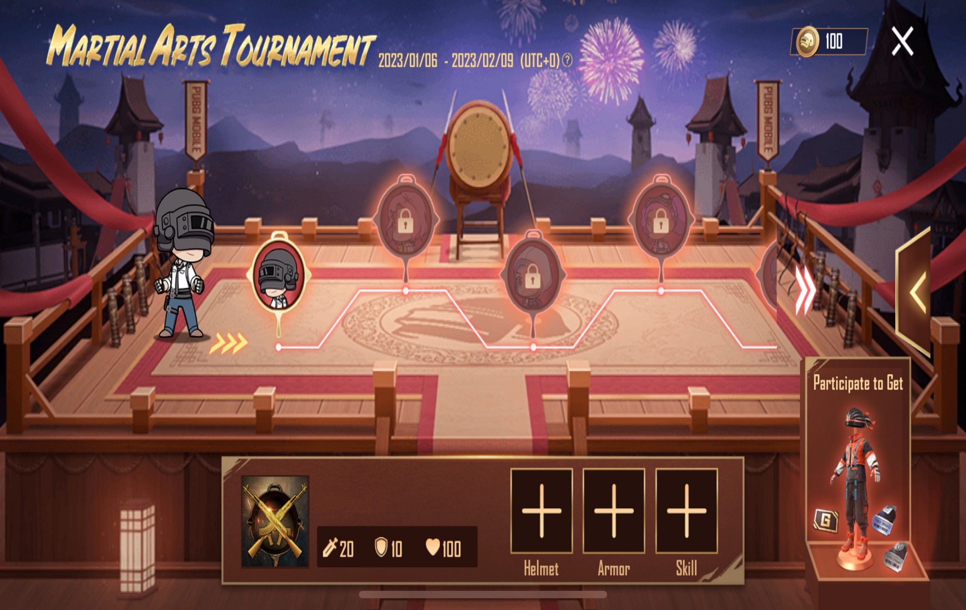 Event Martial Arts Tournament PUBG Mobile, Dapat Skin Permanen Gratis