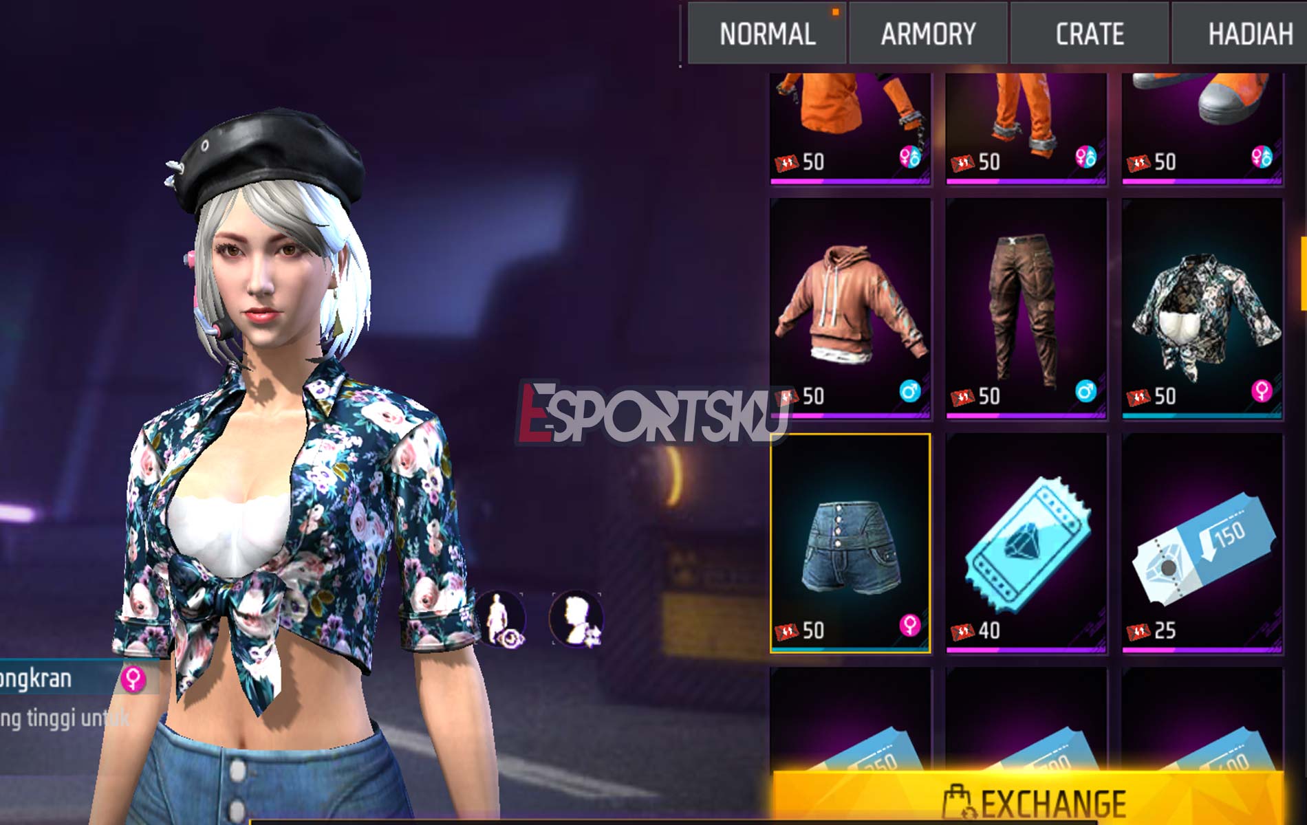 Cara Dapatkan Bundle Songkran Free Fire FF Esportsku