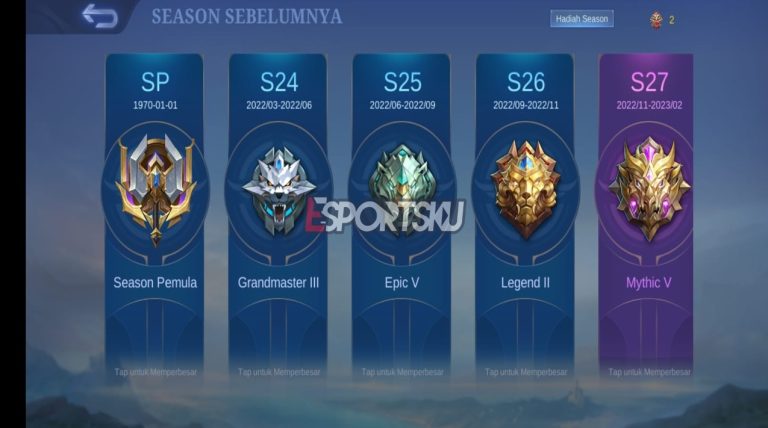 Apa Itu Rank Season Pemula Mobile Legends (ML)? – Esportsku