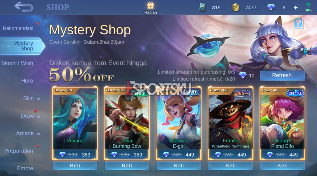 Кашишоп мобайл легенд. Mobile Legends Kachi shop.