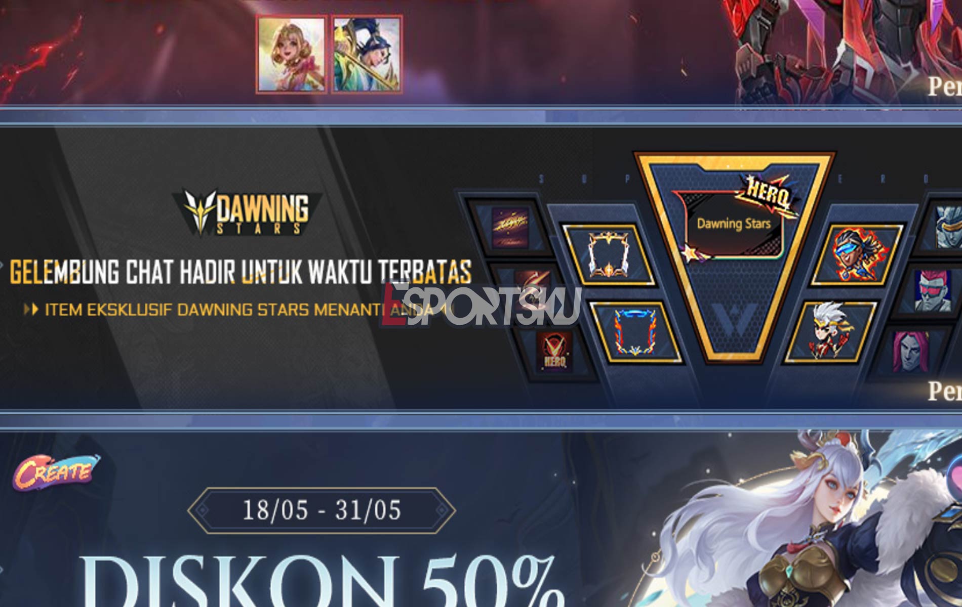 5 Cara Dapatkan Gelembung Chat Dawning Stars Mobile Legends (ML