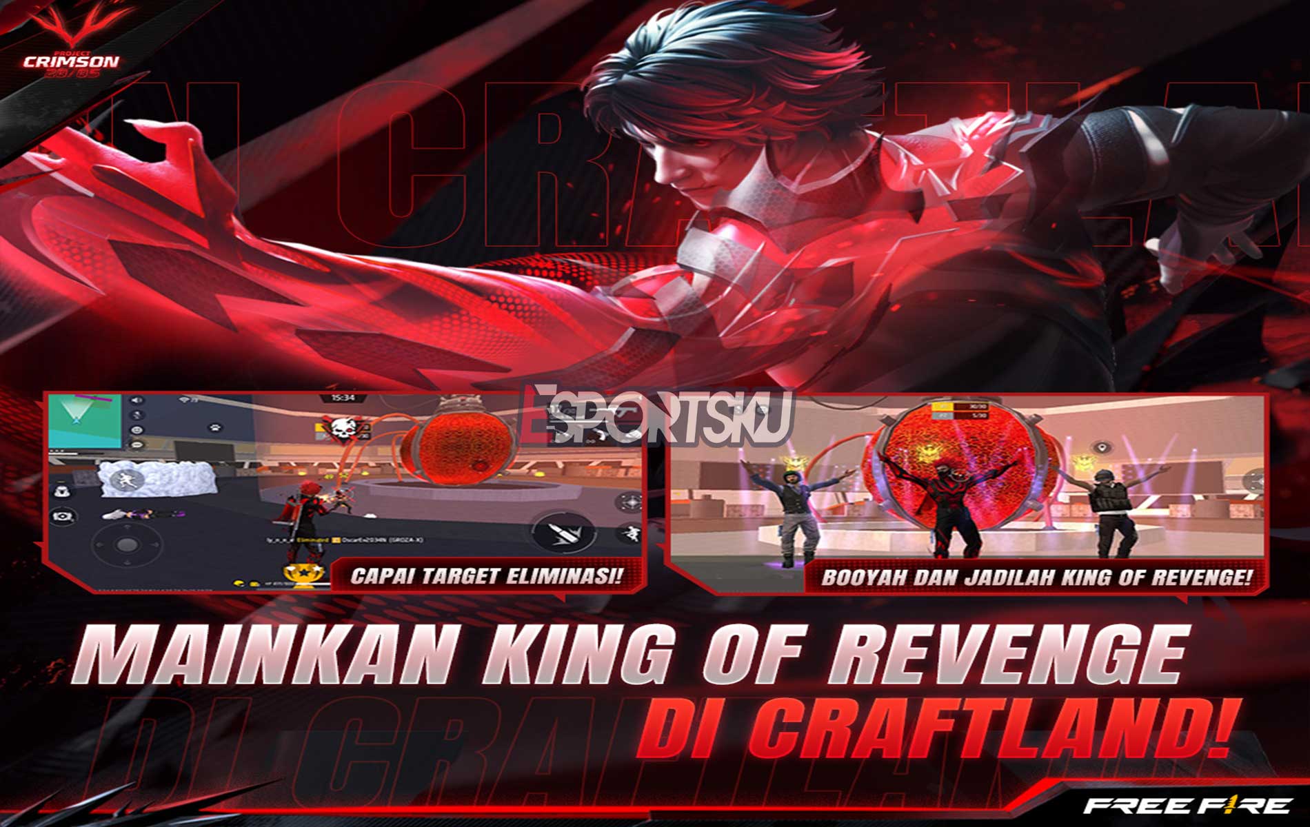 Mode King of Revenge Free Fire (FF), Jadilah Sang Raja! Esportsku