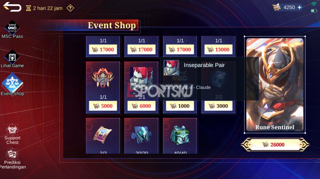 5 Ways To Get Sacred Statue Claude MSC Mobile Legends (ML) Esports