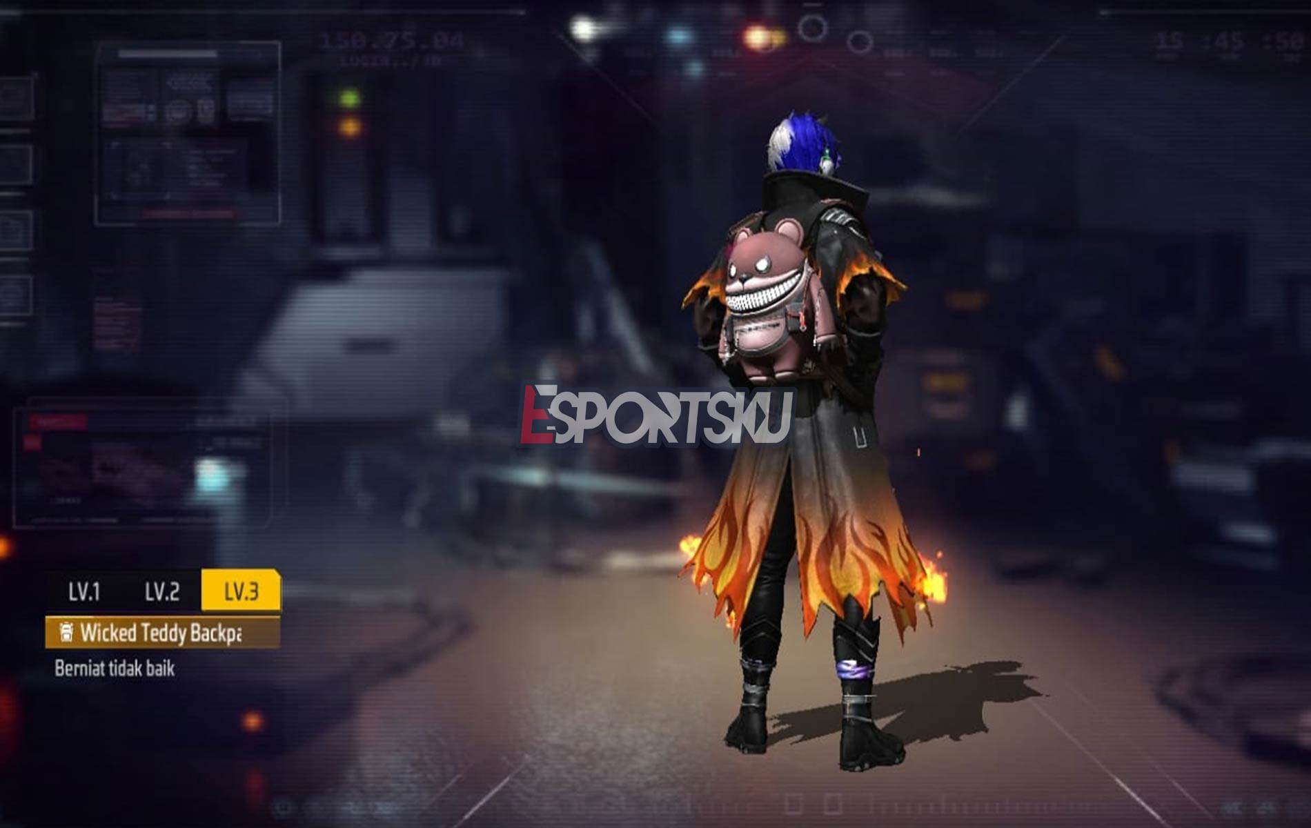 Cara Dapatkan Wicked Teddy Backpack Free Fire (FF) Esportsku