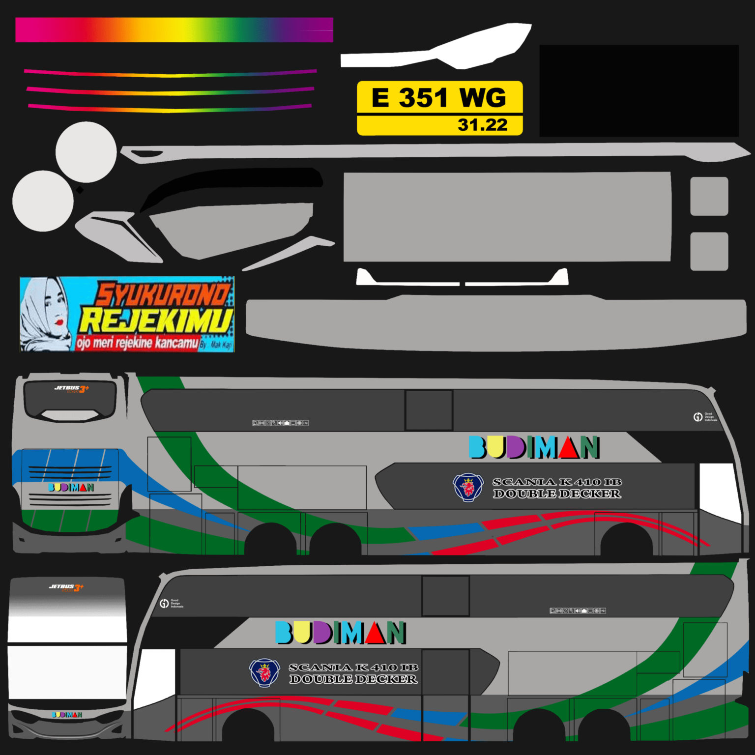 20+ Livery BUSSID Budiman Download, Cek Disini! Esportsku