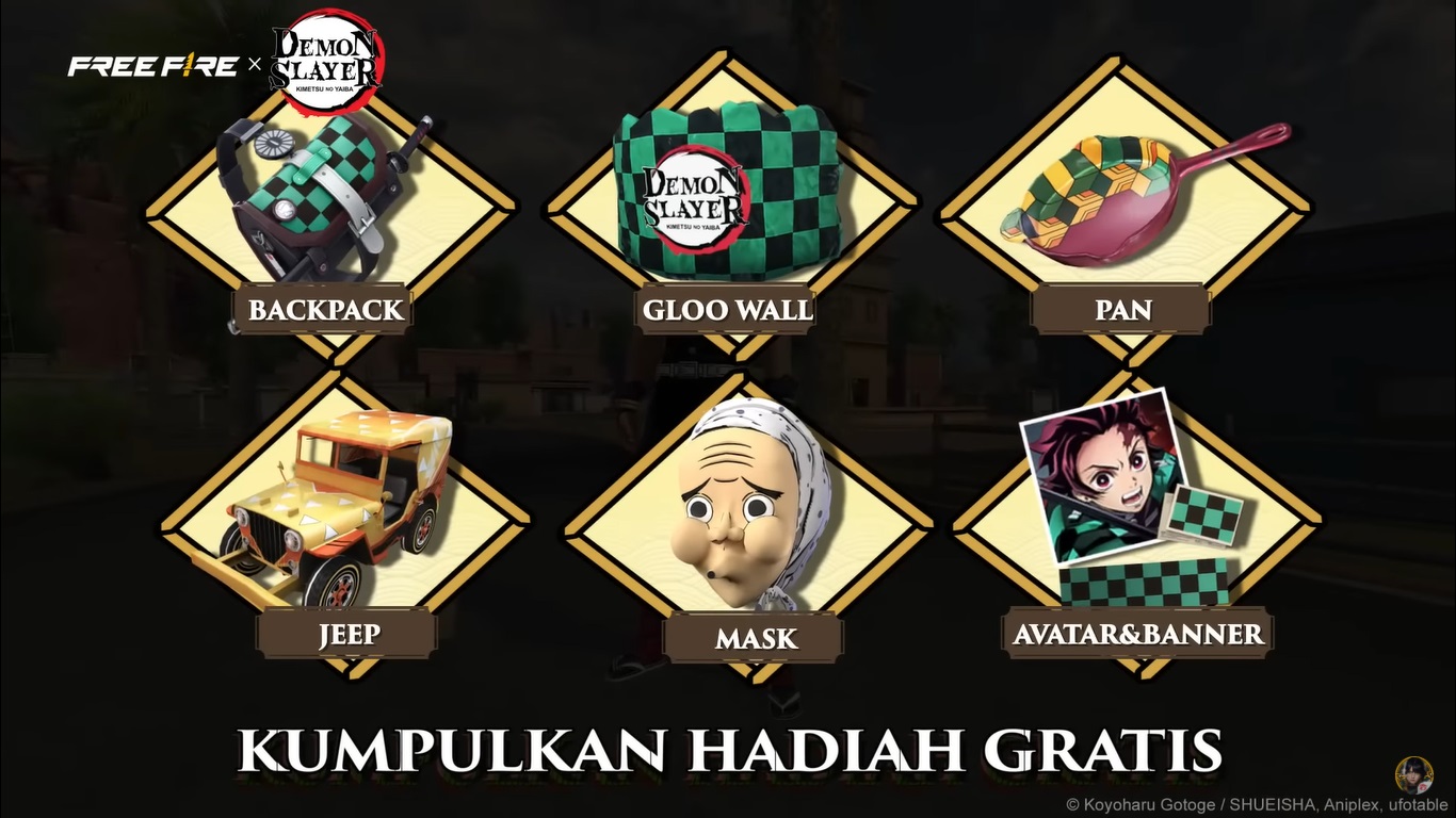 Hadiah Gratis Event Demon Slayer Free Fire (FF) Esportsku Hadiah Gratis Event Demon Slayer Free Fire (FF) Esportsku