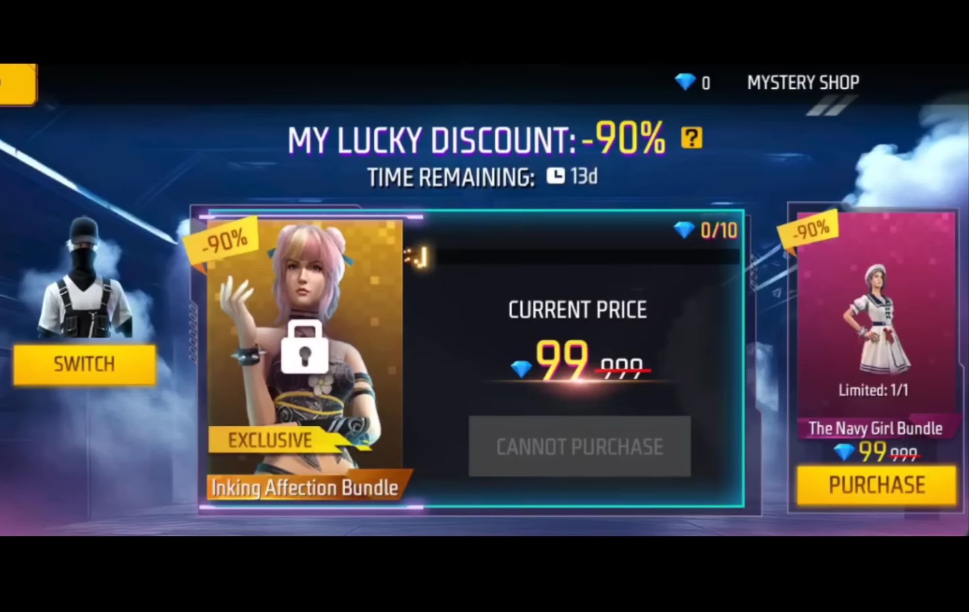 free fire bundle gift website