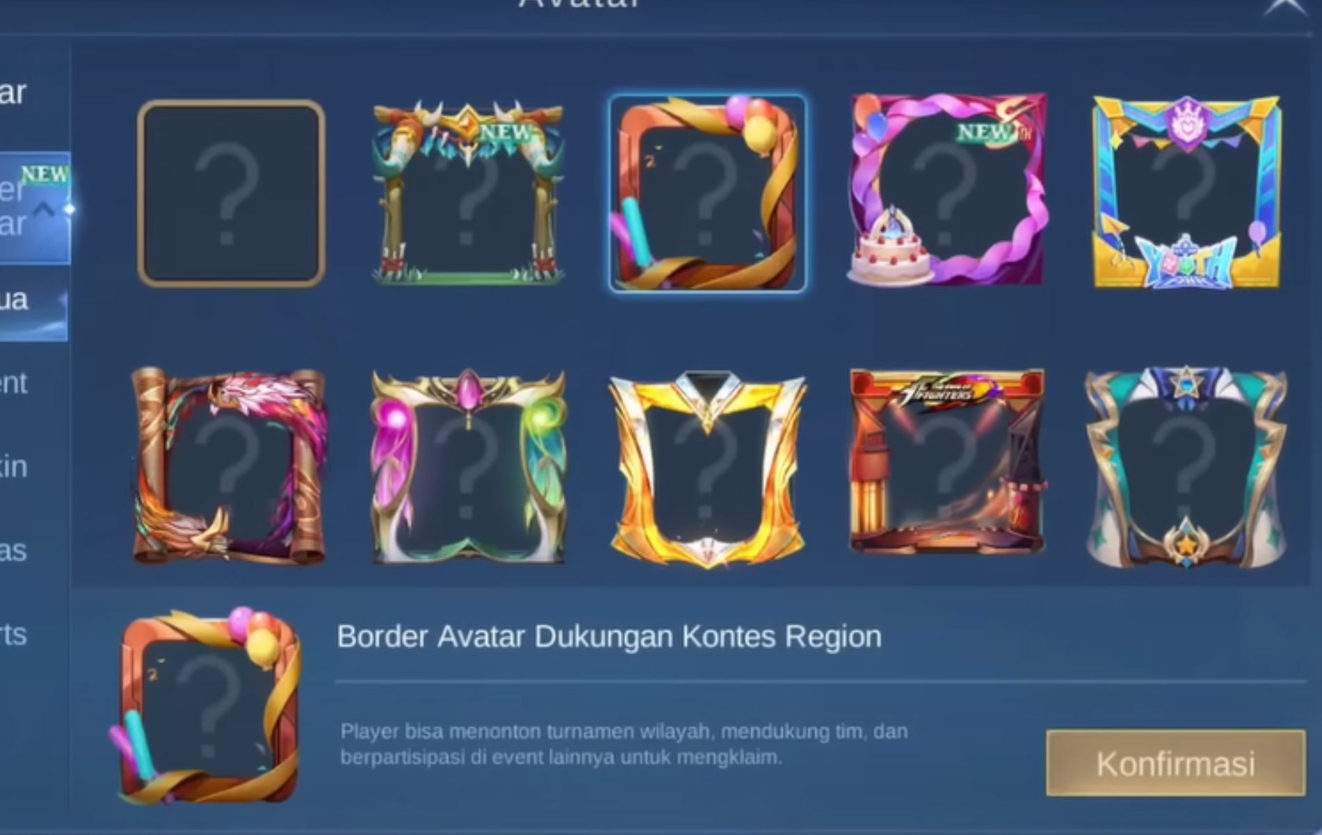 Secret to Get Mobile Legends Region Contest Support Avatar Border - Esports